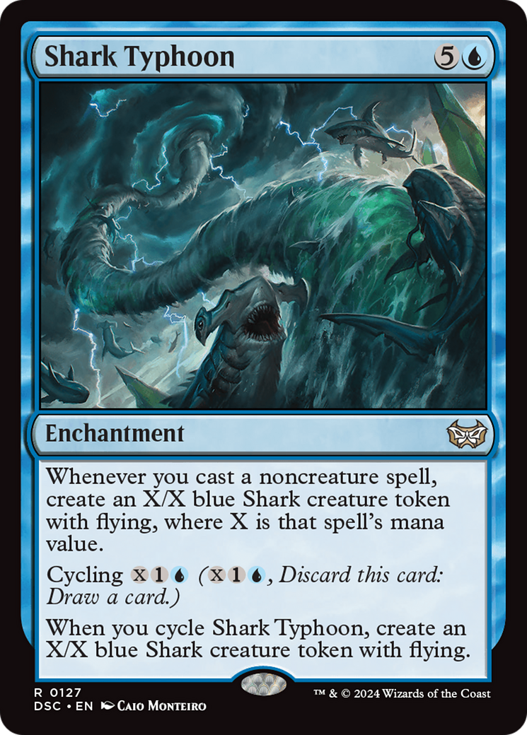 Shark Typhoon [Duskmourn: House of Horror Commander] MTG Single Magic: The Gathering | Red Claw Gaming