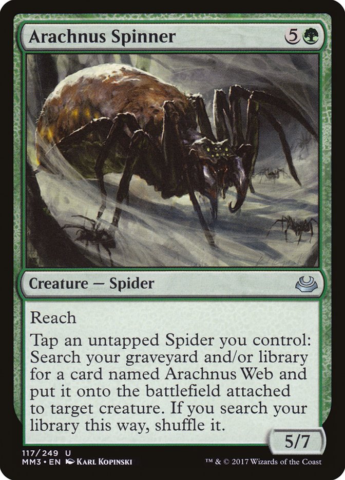 Arachnus Spinner [Modern Masters 2017] MTG Single Magic: The Gathering | Red Claw Gaming