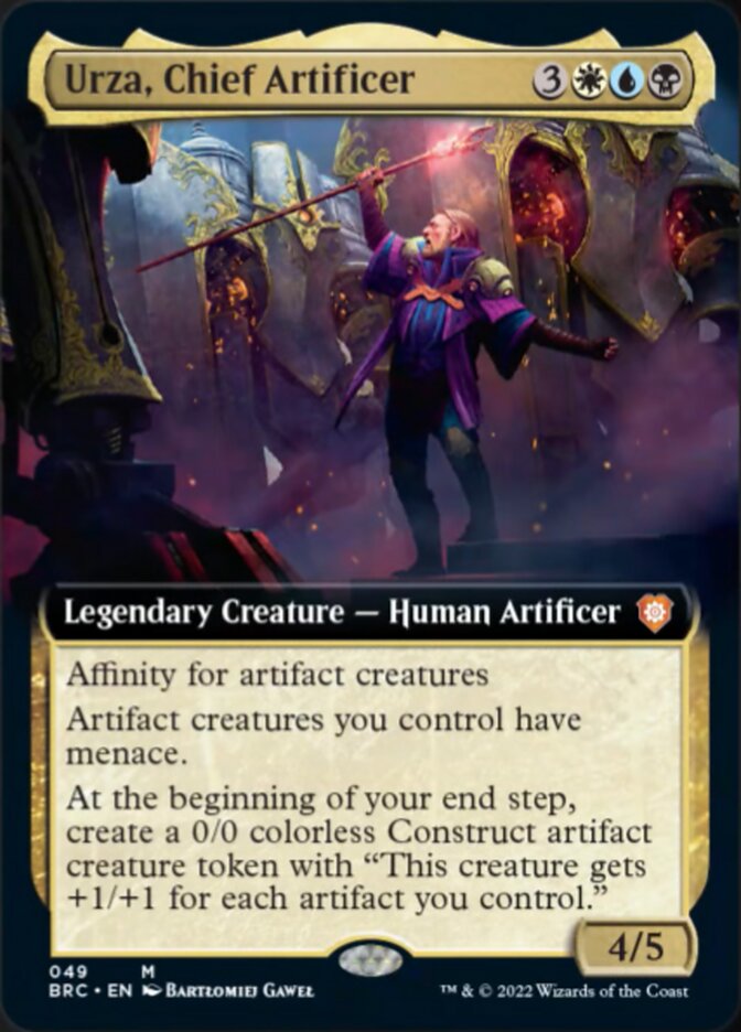 Urza, Chief Artificer (Extended Art) [The Brothers' War Commander] MTG Single Magic: The Gathering | Red Claw Gaming