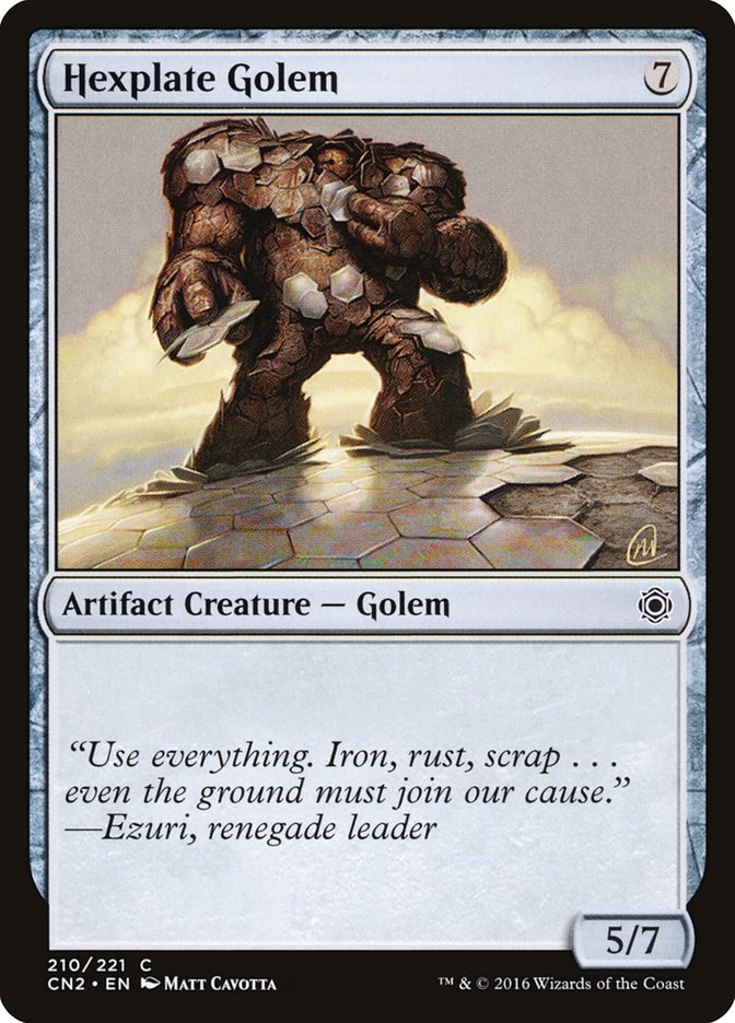 Hexplate Golem [Conspiracy: Take the Crown] MTG Single Magic: The Gathering | Red Claw Gaming