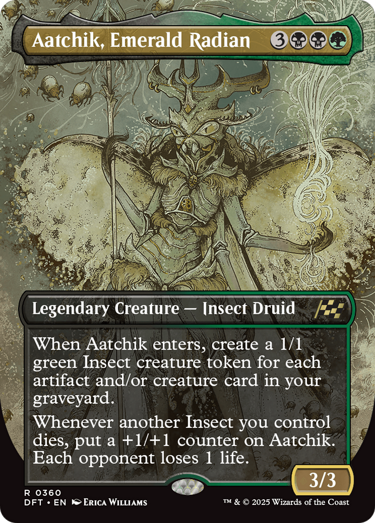 Aatchik, Emerald Radian (Borderless) [Aetherdrift] MTG Single Magic: The Gathering | Red Claw Gaming