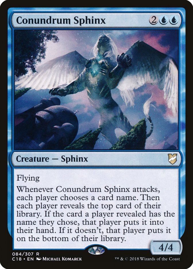 Conundrum Sphinx [Commander 2018] MTG Single Magic: The Gathering | Red Claw Gaming