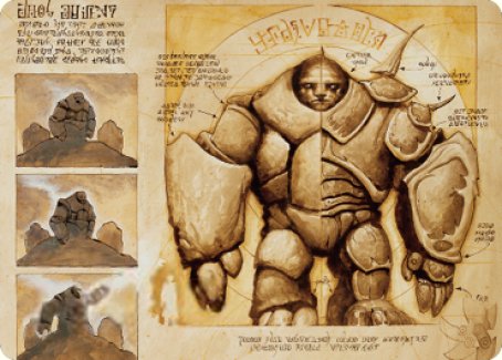 Precursor Golem Art Card [The Brothers' War Art Series] MTG Single Magic: The Gathering | Red Claw Gaming