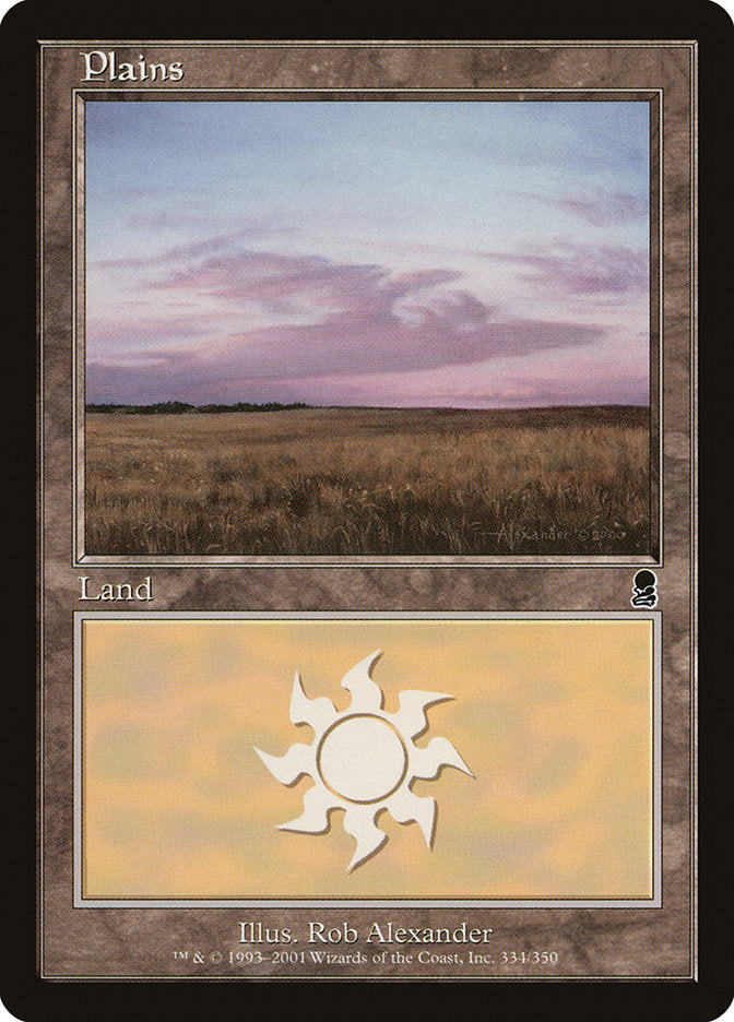 Plains (334) [Odyssey] MTG Single Magic: The Gathering | Red Claw Gaming