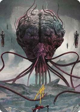 Elder Brain Art Card (Gold-Stamped Signature) [Commander Legends: Battle for Baldur's Gate Art Series] MTG Single Magic: The Gathering | Red Claw Gaming