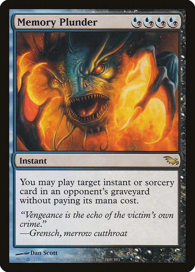 Memory Plunder [Shadowmoor] MTG Single Magic: The Gathering | Red Claw Gaming