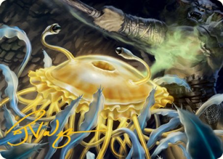 Flumph Art Card (Gold-Stamped Signature) [Dungeons & Dragons: Adventures in the Forgotten Realms Art Series] MTG Single Magic: The Gathering | Red Claw Gaming