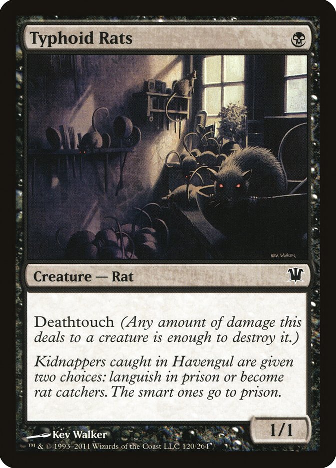 Typhoid Rats [Innistrad] MTG Single Magic: The Gathering | Red Claw Gaming