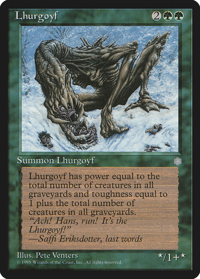 Lhurgoyf [Ice Age] MTG Single Magic: The Gathering | Red Claw Gaming