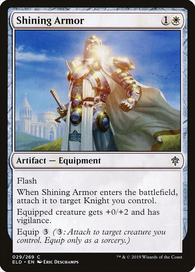 Shining Armor [Throne of Eldraine] MTG Single Magic: The Gathering | Red Claw Gaming