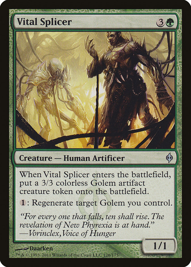 Vital Splicer [New Phyrexia] MTG Single Magic: The Gathering | Red Claw Gaming