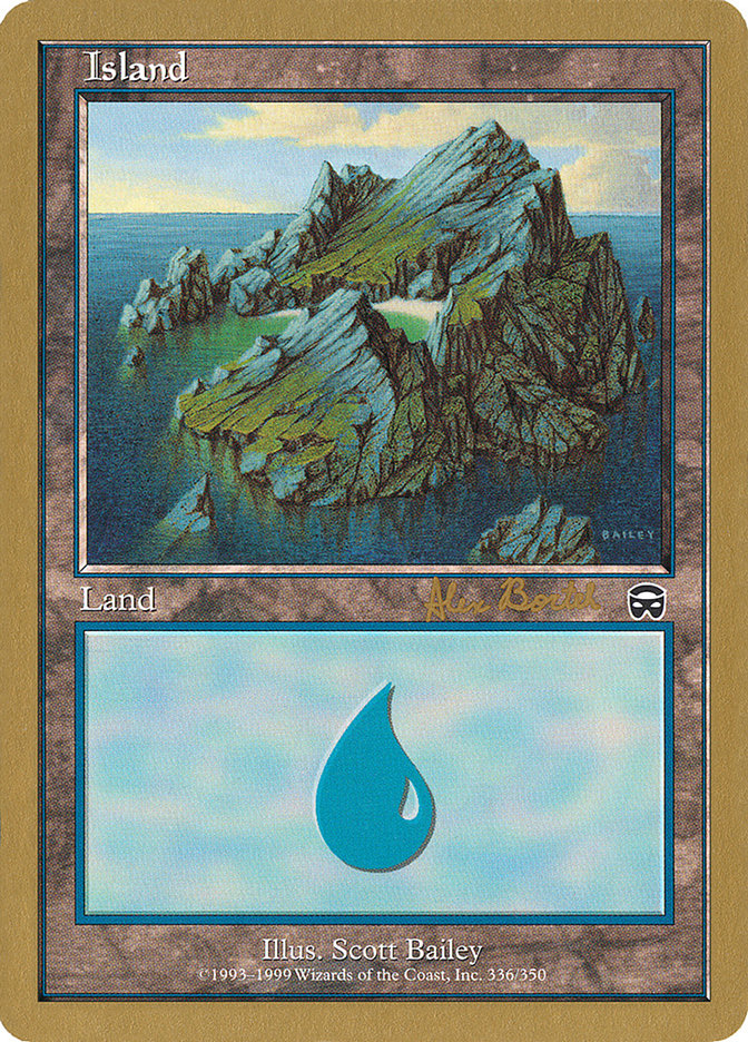 Island (ab336) (Alex Borteh) [World Championship Decks 2001] MTG Single Magic: The Gathering | Red Claw Gaming
