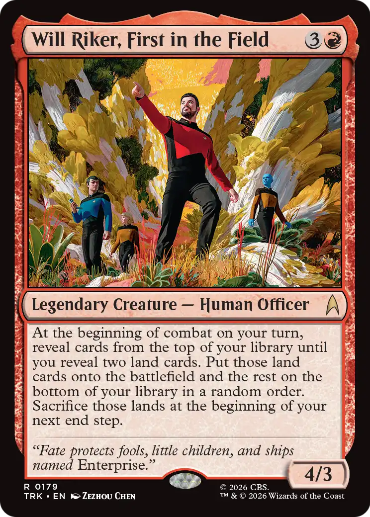 Will Riker, First in the Field [Star Trek] | Red Claw Gaming