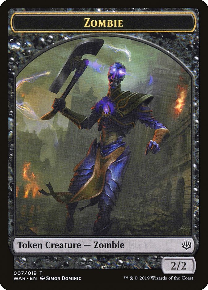 Zombie Token [War of the Spark Tokens] MTG Single Magic: The Gathering | Red Claw Gaming
