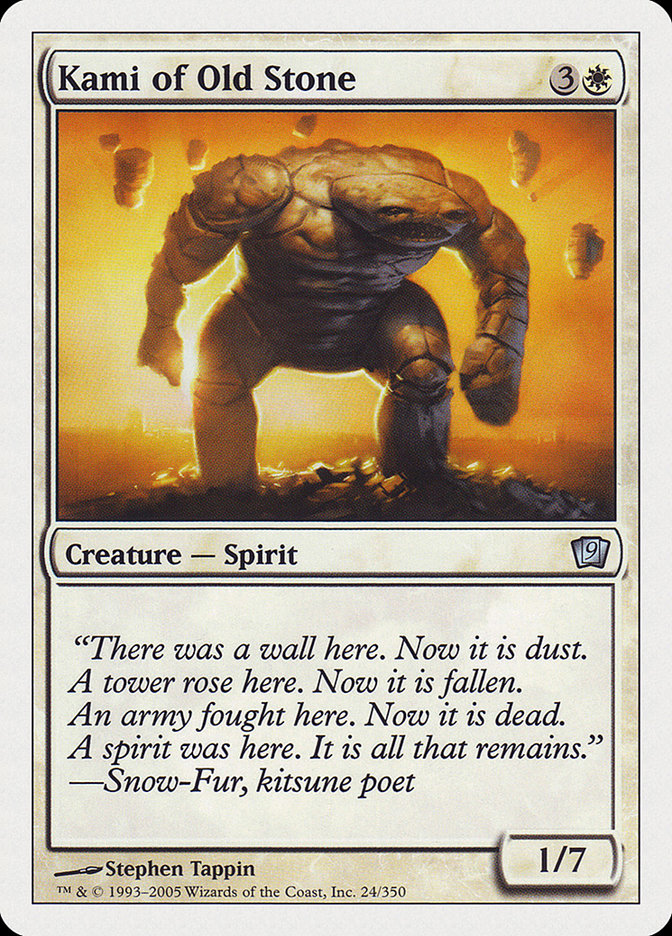 Kami of Old Stone [Ninth Edition] MTG Single Magic: The Gathering | Red Claw Gaming