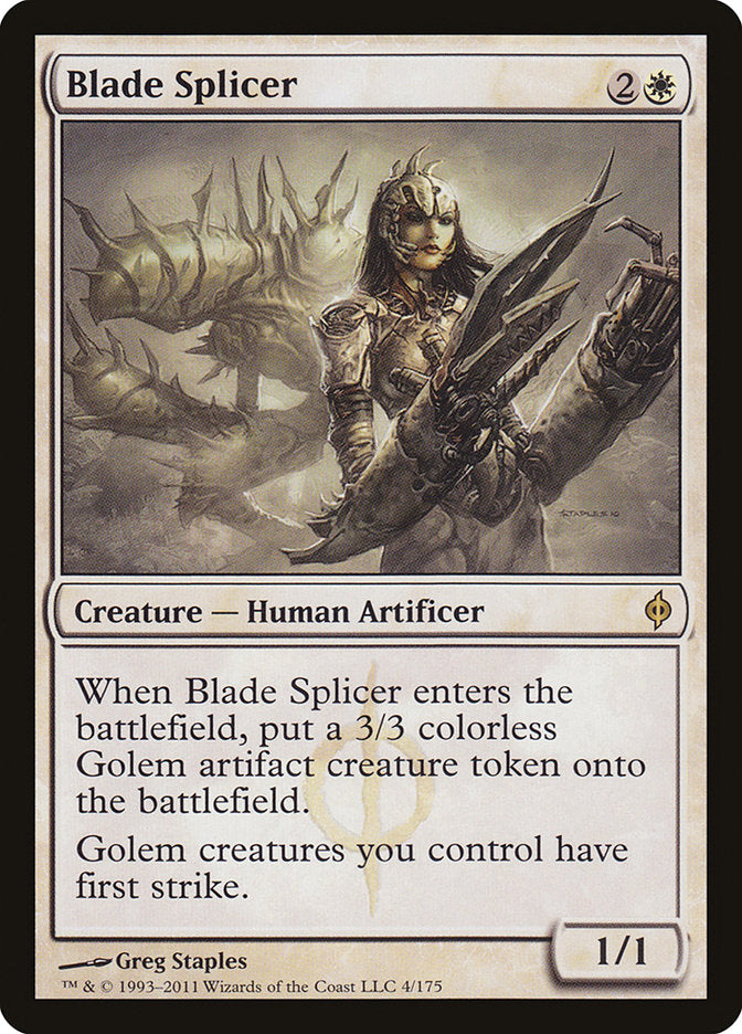 Blade Splicer [New Phyrexia] MTG Single Magic: The Gathering | Red Claw Gaming