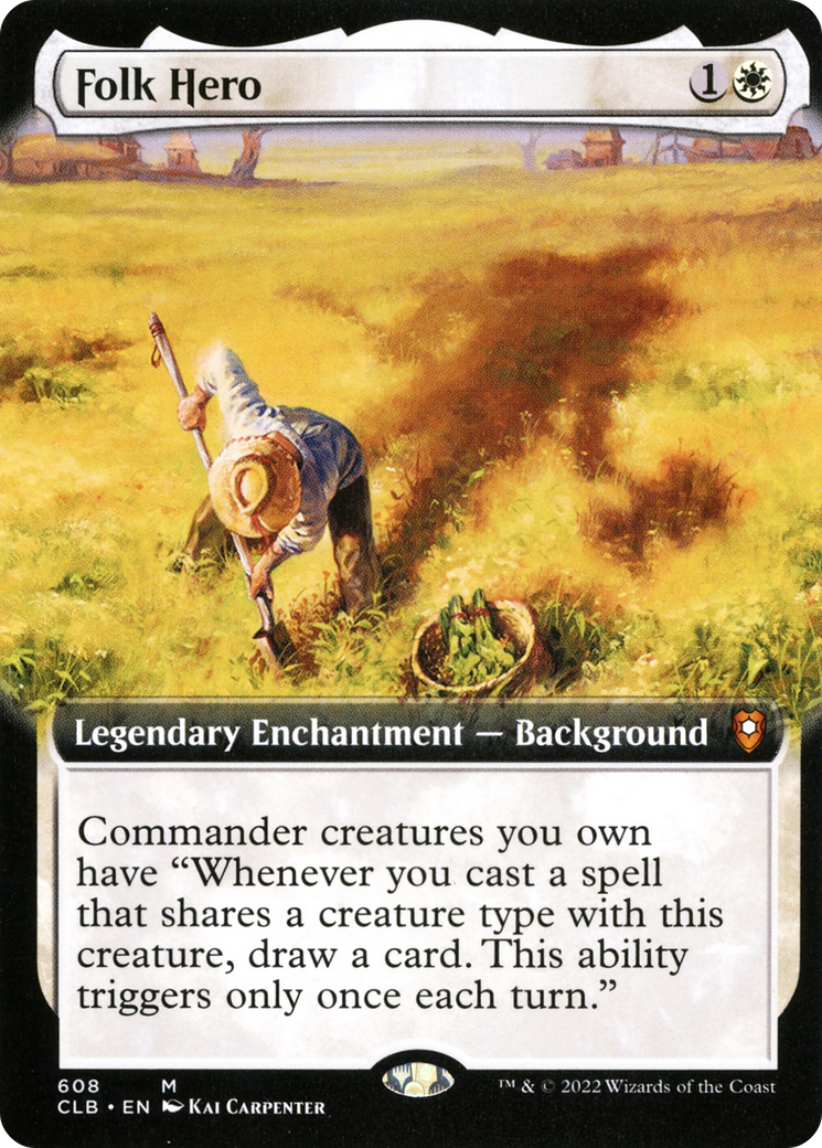 Folk Hero (Surge Foil) [Marvel Super Heroes Commander] MTG Single Magic: The Gathering | Red Claw Gaming