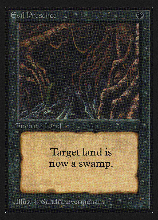Evil Presence [International Collectors' Edition] MTG Single Magic: The Gathering | Red Claw Gaming