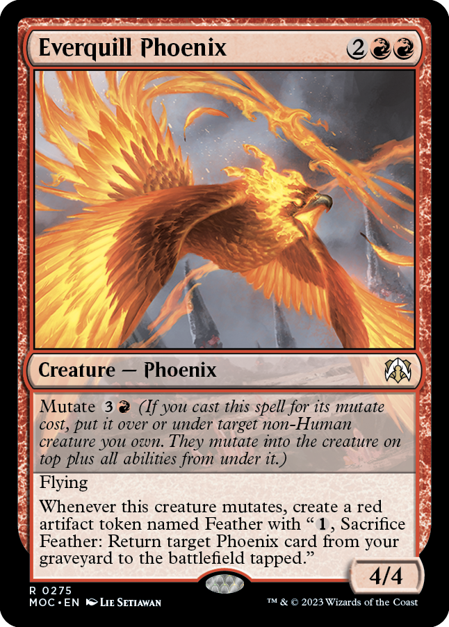 Everquill Phoenix [March of the Machine Commander] MTG Single Magic: The Gathering | Red Claw Gaming