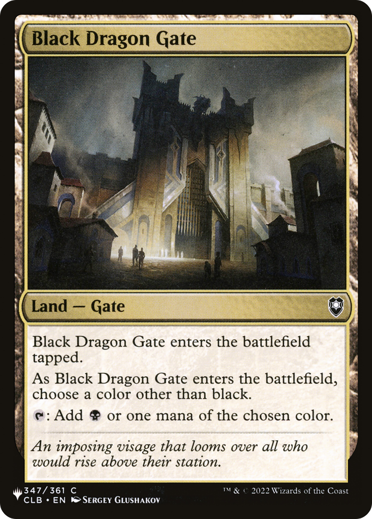 Black Dragon Gate [The List] MTG Single Magic: The Gathering | Red Claw Gaming