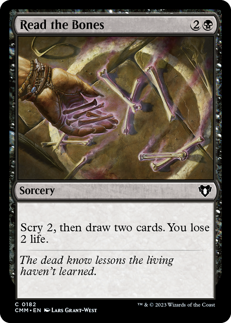 Read the Bones [Commander Masters] MTG Single Magic: The Gathering | Red Claw Gaming
