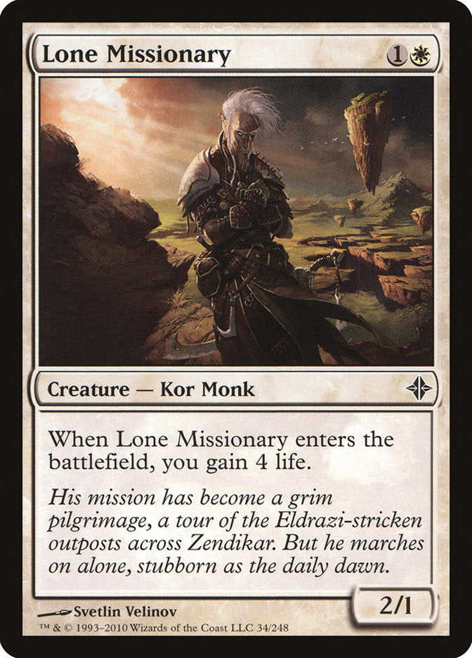 Lone Missionary [Rise of the Eldrazi] MTG Single Magic: The Gathering | Red Claw Gaming