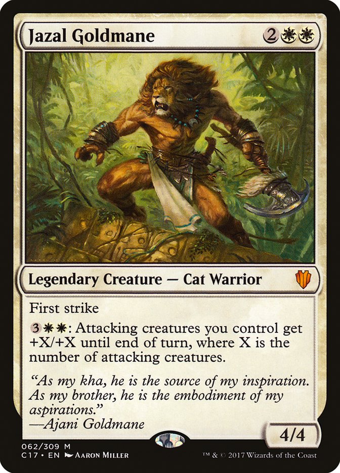 Jazal Goldmane [Commander 2017] MTG Single Magic: The Gathering | Red Claw Gaming