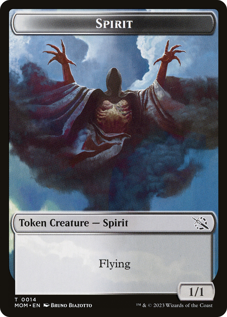 Monk // Spirit (14) Double-Sided Token [March of the Machine Tokens] MTG Single Magic: The Gathering | Red Claw Gaming