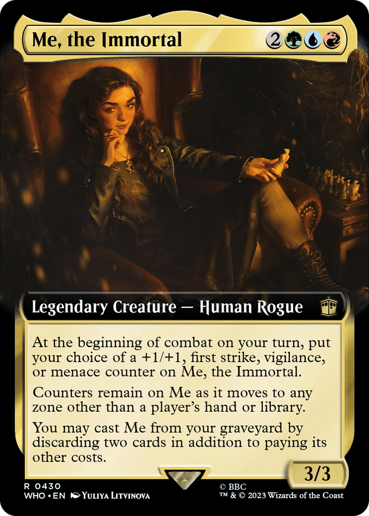 Me, the Immortal (Extended Art) [Doctor Who] MTG Single Magic: The Gathering | Red Claw Gaming