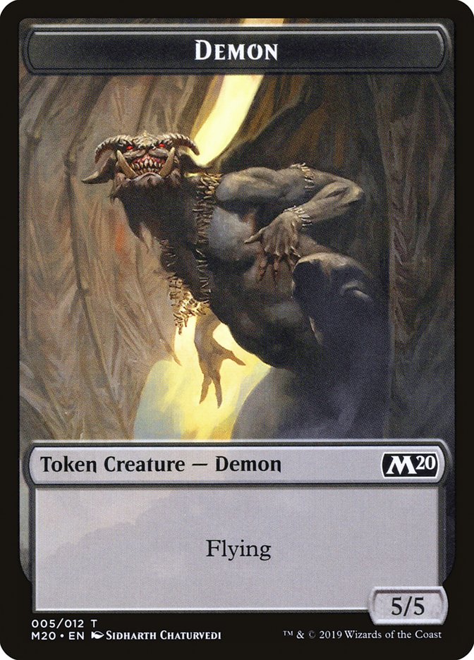 Demon Token [Core Set 2020 Tokens] MTG Single Magic: The Gathering | Red Claw Gaming