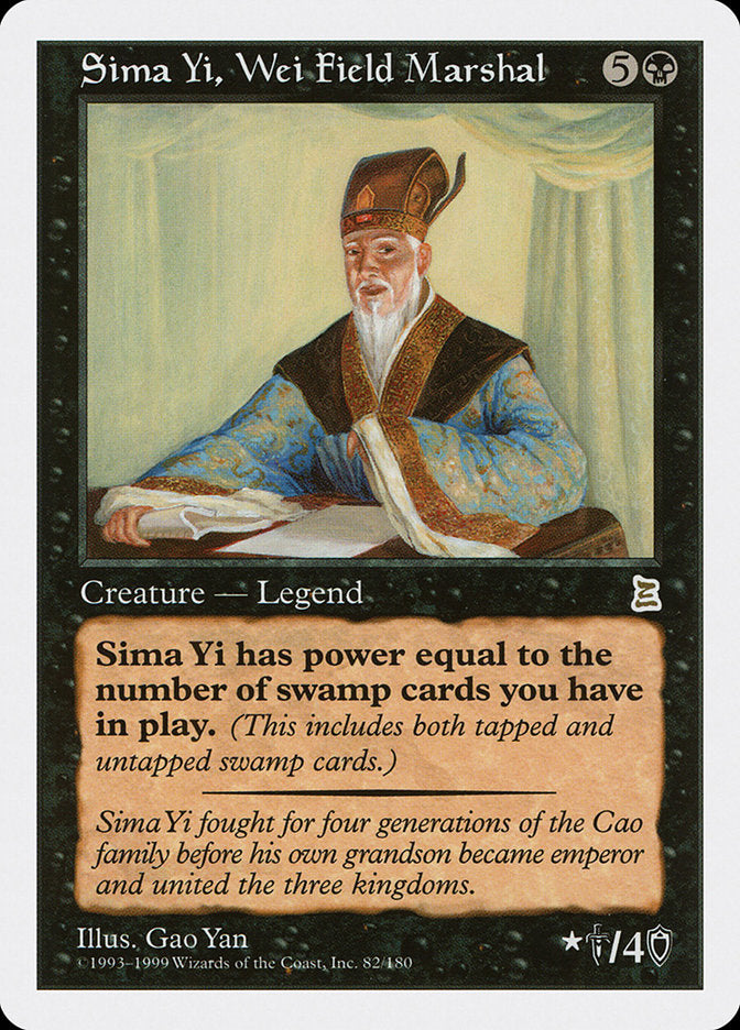 Sima Yi, Wei Field Marshal [Portal Three Kingdoms] MTG Single Magic: The Gathering | Red Claw Gaming