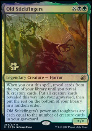 Old Stickfingers [Innistrad: Midnight Hunt Prerelease Promos] MTG Single Magic: The Gathering | Red Claw Gaming