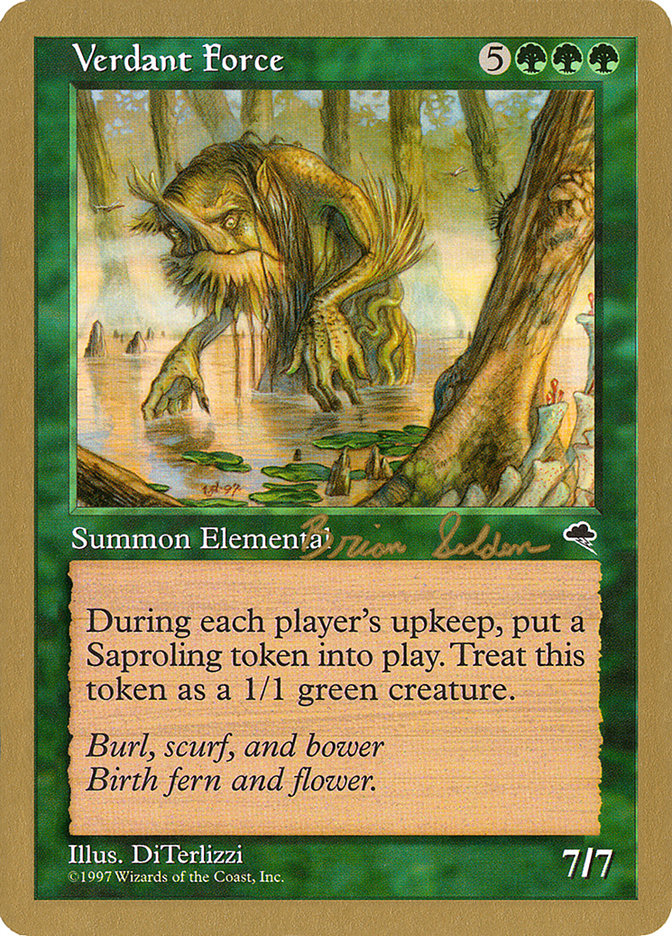 Verdant Force (Brian Selden) [World Championship Decks 1998] MTG Single Magic: The Gathering | Red Claw Gaming