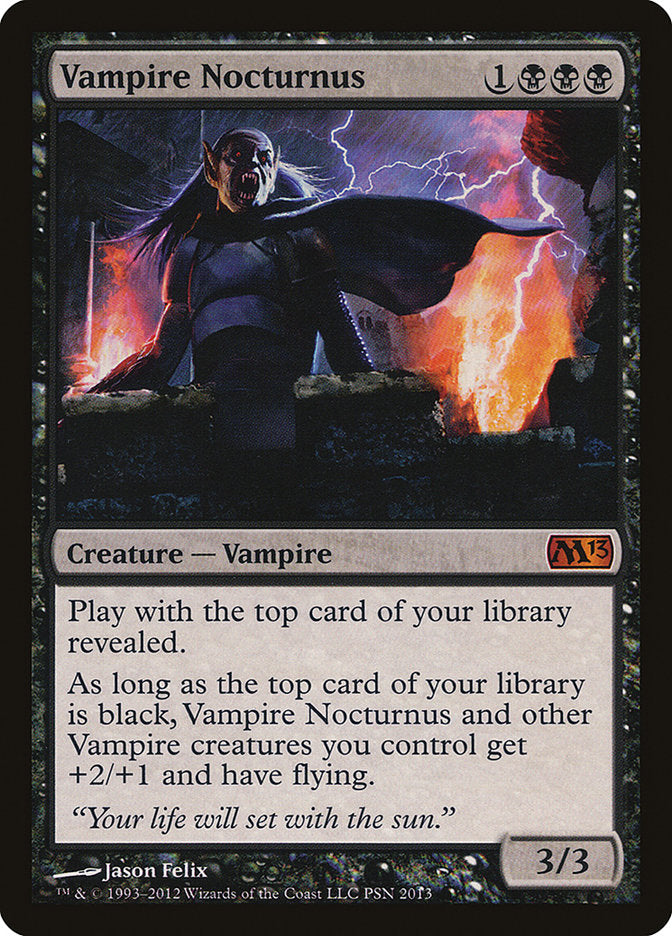 Vampire Nocturnus (Duels of the Planeswalkers Promos) [Duels of the Planeswalkers Promos 2012] MTG Single Magic: The Gathering | Red Claw Gaming