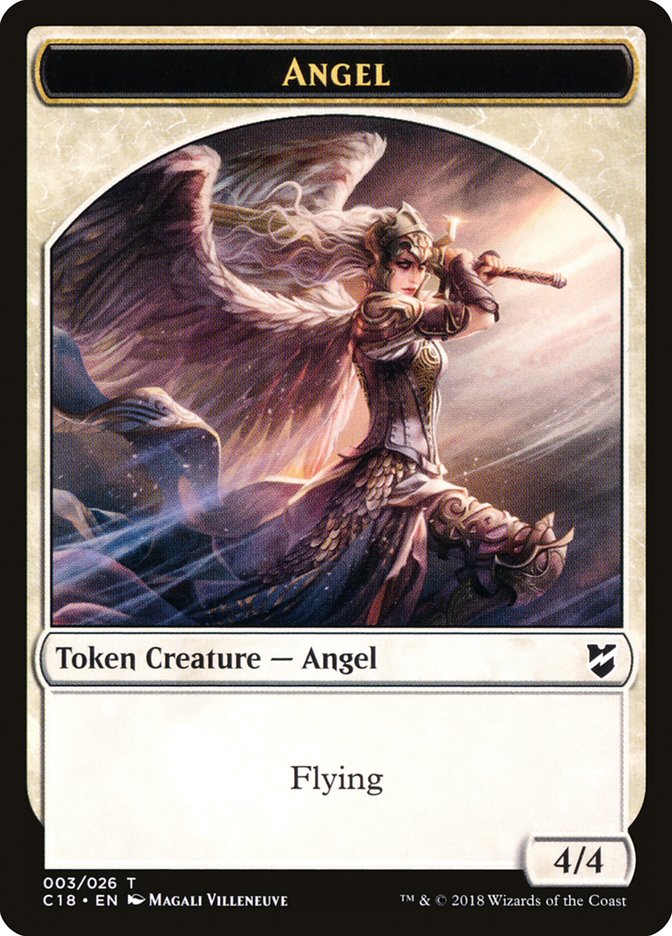Zombie // Angel Double-Sided Token [Commander 2018 Tokens] MTG Single Magic: The Gathering | Red Claw Gaming