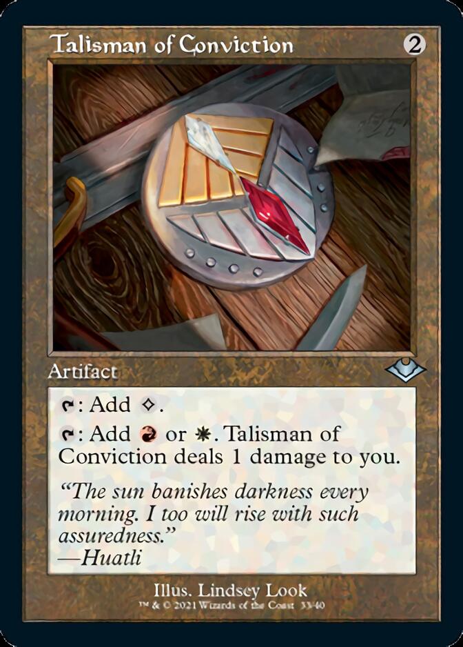 Talisman of Conviction (Retro) [Modern Horizons] MTG Single Magic: The Gathering | Red Claw Gaming