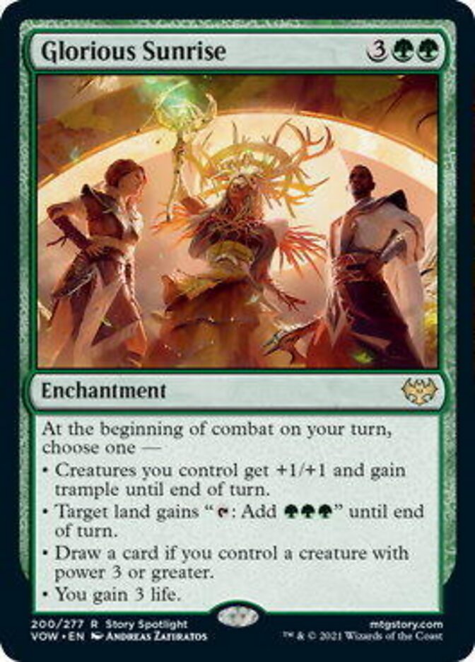 Glorious Sunrise [Innistrad: Crimson Vow] MTG Single Magic: The Gathering | Red Claw Gaming