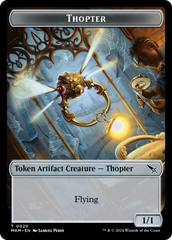 Thopter (0020) // Spirit Double-Sided Token [Murders at Karlov Manor Tokens] MTG Single Magic: The Gathering    | Red Claw Gaming