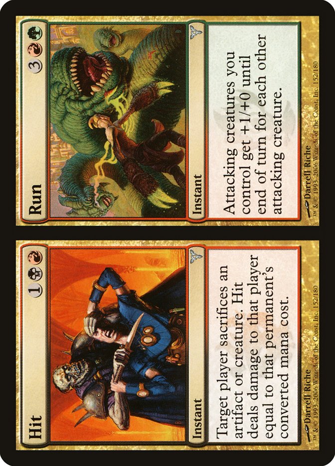 Hit // Run [Dissension] MTG Single Magic: The Gathering | Red Claw Gaming