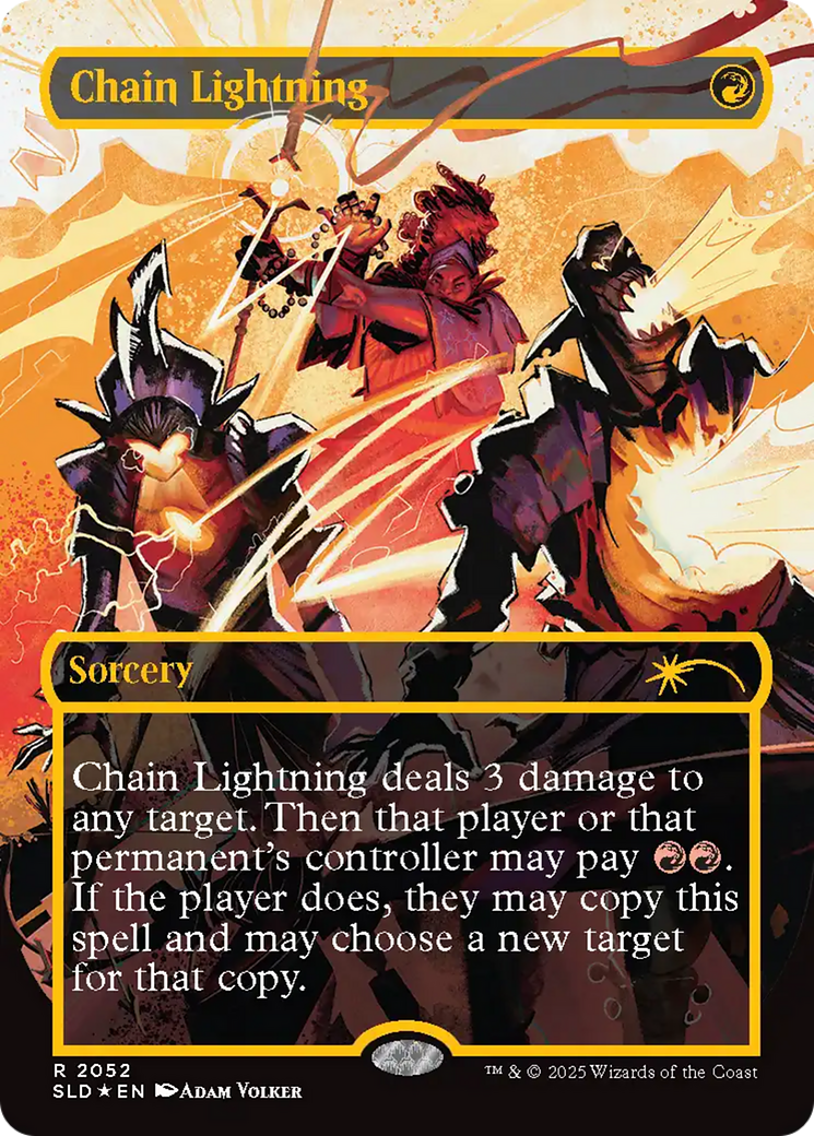 Chain Lightning (2047) (Raised Foil) [Secret Lair Drop Series] MTG Single Magic: The Gathering | Red Claw Gaming