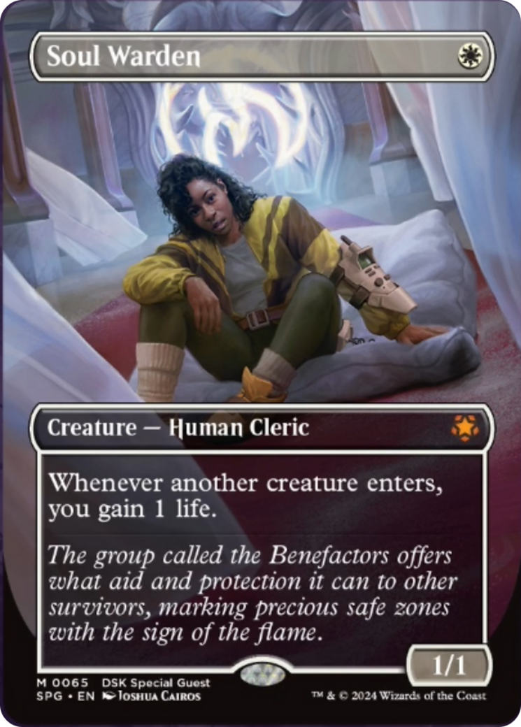 Soul Warden (Borderless) [Duskmourn: House of Horror Special Guests] MTG Single Magic: The Gathering    | Red Claw Gaming