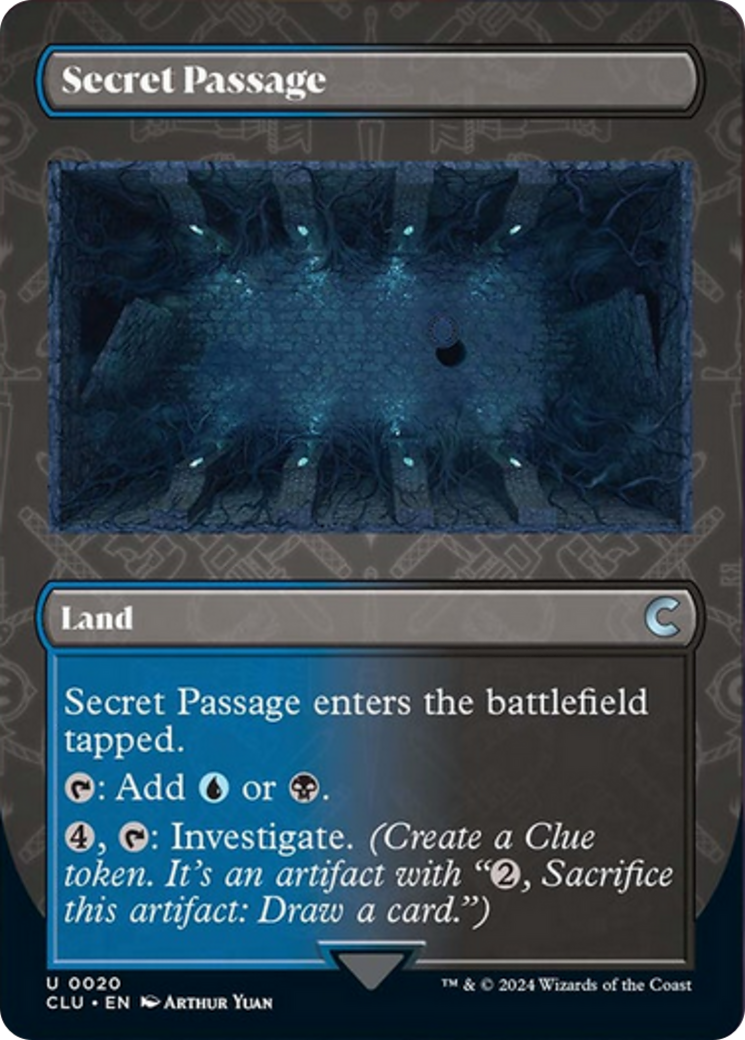Secret Passage (Borderless) [Ravnica: Clue Edition] MTG Single Magic: The Gathering | Red Claw Gaming