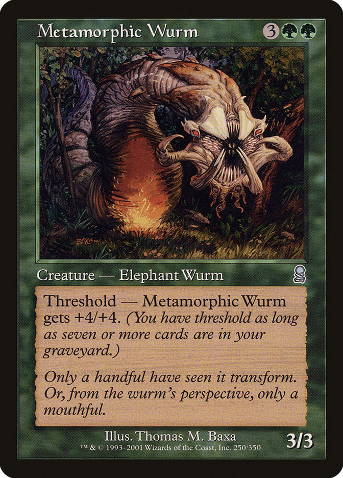 Metamorphic Wurm [Odyssey] MTG Single Magic: The Gathering | Red Claw Gaming