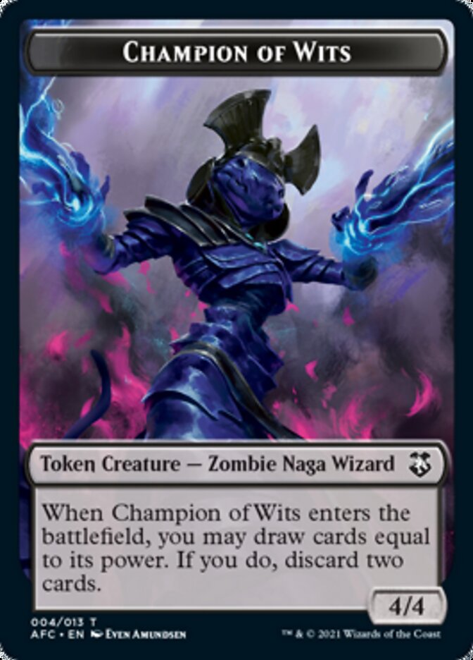 Champion of Wits // Illusion Double-Sided Token [Dungeons & Dragons: Adventures in the Forgotten Realms Commander Tokens] MTG Single Magic: The Gathering | Red Claw Gaming