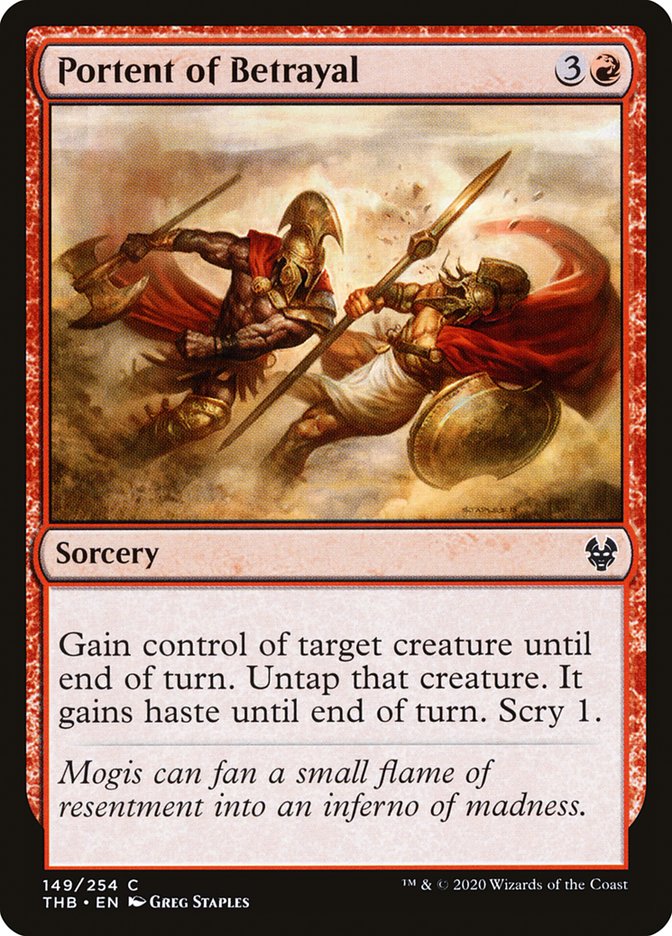 Portent of Betrayal [Theros Beyond Death] MTG Single Magic: The Gathering | Red Claw Gaming
