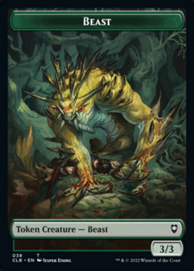 Satyr // Beast Double-Sided Token [Commander Legends: Battle for Baldur's Gate Tokens] MTG Single Magic: The Gathering | Red Claw Gaming
