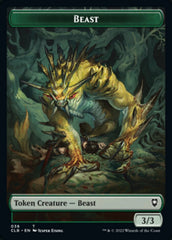 Satyr // Beast Double-Sided Token [Commander Legends: Battle for Baldur's Gate Tokens] MTG Single Magic: The Gathering | Red Claw Gaming