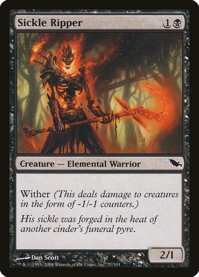 Sickle Ripper [Shadowmoor] MTG Single Magic: The Gathering | Red Claw Gaming