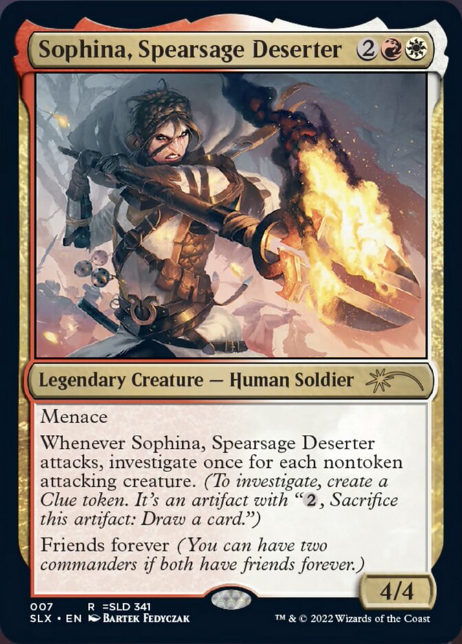 Sophina, Spearsage Deserter [Secret Lair: Universes Within] MTG Single Magic: The Gathering | Red Claw Gaming