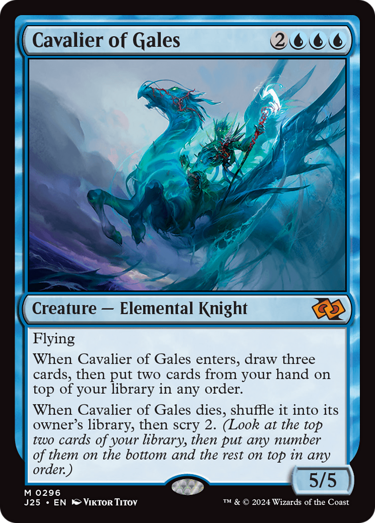 Cavalier of Gales [Foundations Jumpstart] MTG Single Magic: The Gathering | Red Claw Gaming
